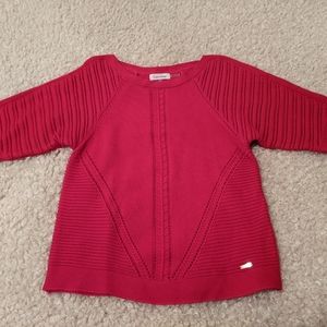 Calvin Klein Pink knit sweater size Small